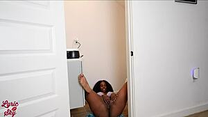 Waxing Hairy Ebony Pussy First Time Extreme Closeup