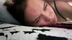 stepdad fucks stepdaughter hard during phone call with mom