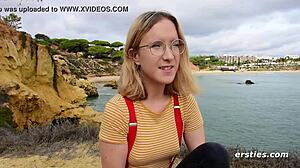 amelia hides wild orgasm in knee high stockings