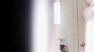 whoa big boobs blonde strips slow in voyeur change