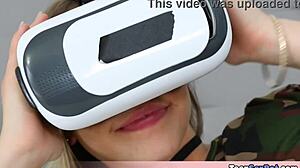 my small stepsister's vr ride on my real cock