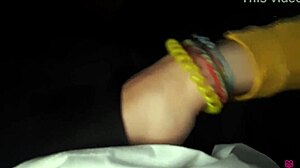 cute blonde sucks stranger on bus swallows full cum vid