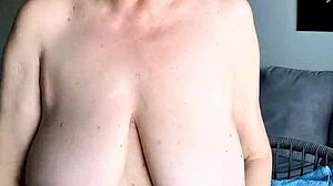 busty milf bikini strips dildo orgasm tease