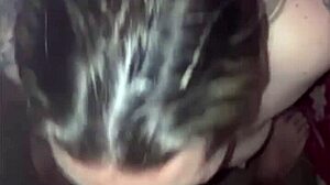 Fat slut squirts huge during nasty cum blowjob and backride