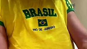 Big boobed friend massages in tight short shorts homemade