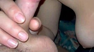 Blonde babe chokes on sloppy public deepthroat in woods cum explosion!