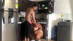 Hotel Kitchen Big Ass Wife Bent Over Rough Cowgirl Pounding