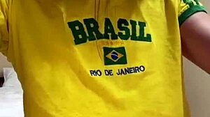 Big boobed friend massages in tight short shorts homemade