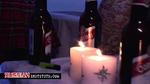 lesbian babes party hard with strap-ons and toys 😈🍑👯‍♀️