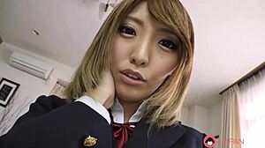 wanna watch miina minamoto finger her shaved wet pussy close up?