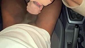 paying uber with wet blowjob tight ass cuckold