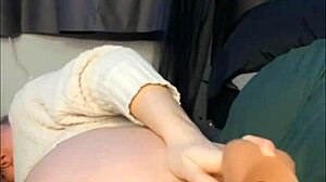 doggy anal dildo pounding hits deep spots