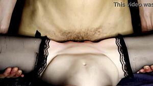 huge hard cock rubs wet plump pussy passionately