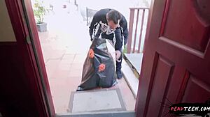 huge cocked bodybuilder ravages kitty teen's ass at halloween bash