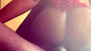 curvy ebony bounces on bbc chair ride