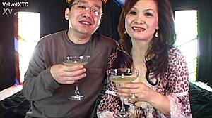 margarita kiss petite asian milf teases in casting intro