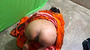Indian couple first night teases hard pounding