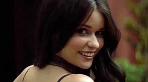 Petite Latina milf strips seductively during steamy photoshoot session