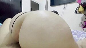 Sexy Mexican Milf Secretary Cowgirl Rides Neighbor's Huge Cock