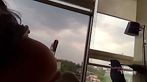 i suck my teacher's cock first time in his apartment for better grades as slutty schoolgirl