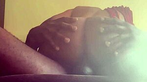 curvy ebony bounces on bbc chair ride