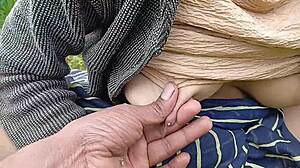 damn, those huge tits slapped outdoors in the fields!