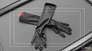 Big tit lesbians grab double dildo over heels