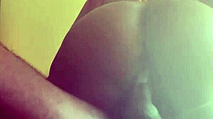 curvy ebony bounces on bbc chair ride