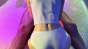 check out this real homemade fuck with young amateur couple in bed