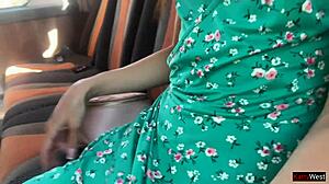 Pervert Flashes Dick on Bus Girl Grabs for Handjob