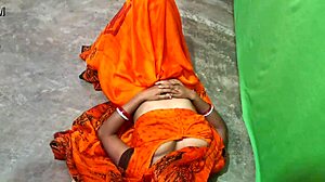 Indian couple first night teases hard pounding