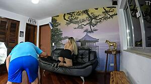 Elisa Ferraz Preps Tight Pussy for First DP Mansion