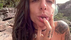 Lost Trail Leads to Pounding Hot Brunette's Wet Pussy