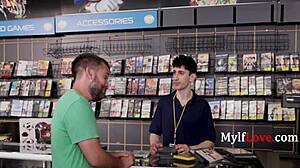 busty arab milf sarah randomly blows blockbuster employee huge tits bouncin crazy