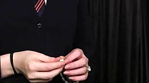 Frisky Bombshell Swallows Massive Cum Load After Intense Face Bukkake