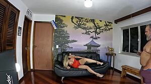 Elisa Ferraz Preps Tight Pussy for First DP Mansion