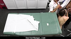 i begged doctor and milf nurse to fix my test results they fucked me instead