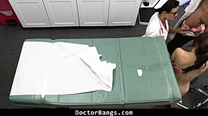 i begged doctor and milf nurse to fix my test results they fucked me instead