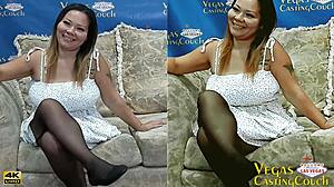 Becky Ortega's First Deep Anal Pounding, Throat Fuck and Pussy Solo All in POV!