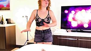 Black Parents Hire Sexy Redhead Babysitter for Teen Son’s Creampie