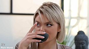 Winter Ashby Gulps Cum After Sensual Massage Bliss