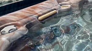 dig this italian milf artemisia love's big tits naked jacuzzi pussy fingering legs pov slow motion outside?