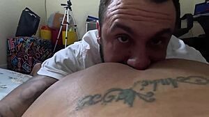 nicoly mattos strips naked in forbidden office takes cock up ass while lukas works