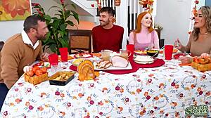 Arietta Adams Cherry Fae Lure Nate Thanksgiving Threesome Tease