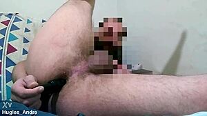 first time anal toy play uncensored close up in bedroom