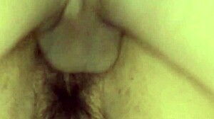 Mature Asian lady doggystyle creampie slop