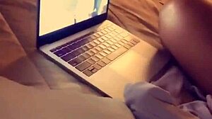 Latina Demi Rouge vibrator plunges deep pussy