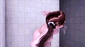 Doa Five Girls Strip Nude in Steamy Shower