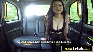japanese babe bounces on thick cock riding hard in taxi backseat