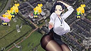 office lady hides naughty work secrets